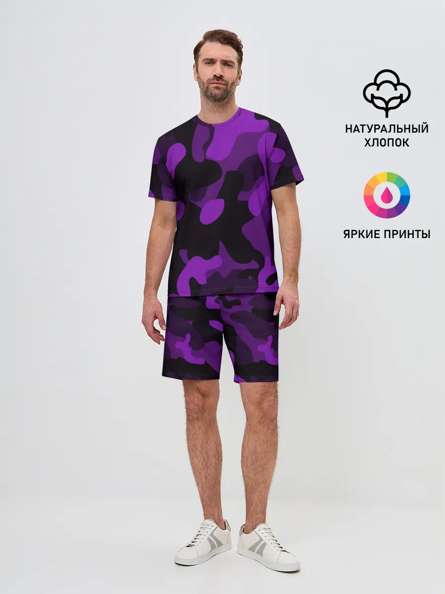 Мужской костюм с шортами / Камуфляж