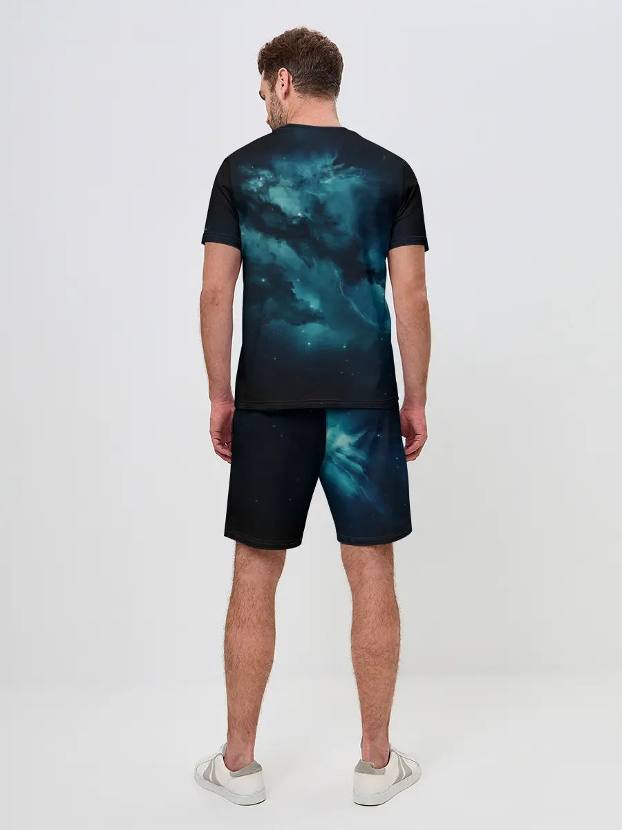 Мужской костюм с шортами / Космос