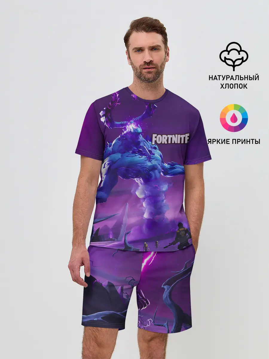 Мужской костюм с шортами / Fortnite