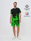 Мужской костюм с шортами / ЗЕЛЁНЫЙ ОГОНЬ | GREEN FIRE