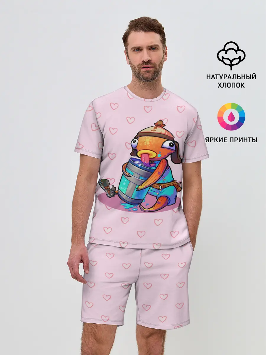 Мужской костюм с шортами / Рыба Фортнайт