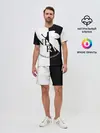 Мужской костюм с шортами / Nerv black and white