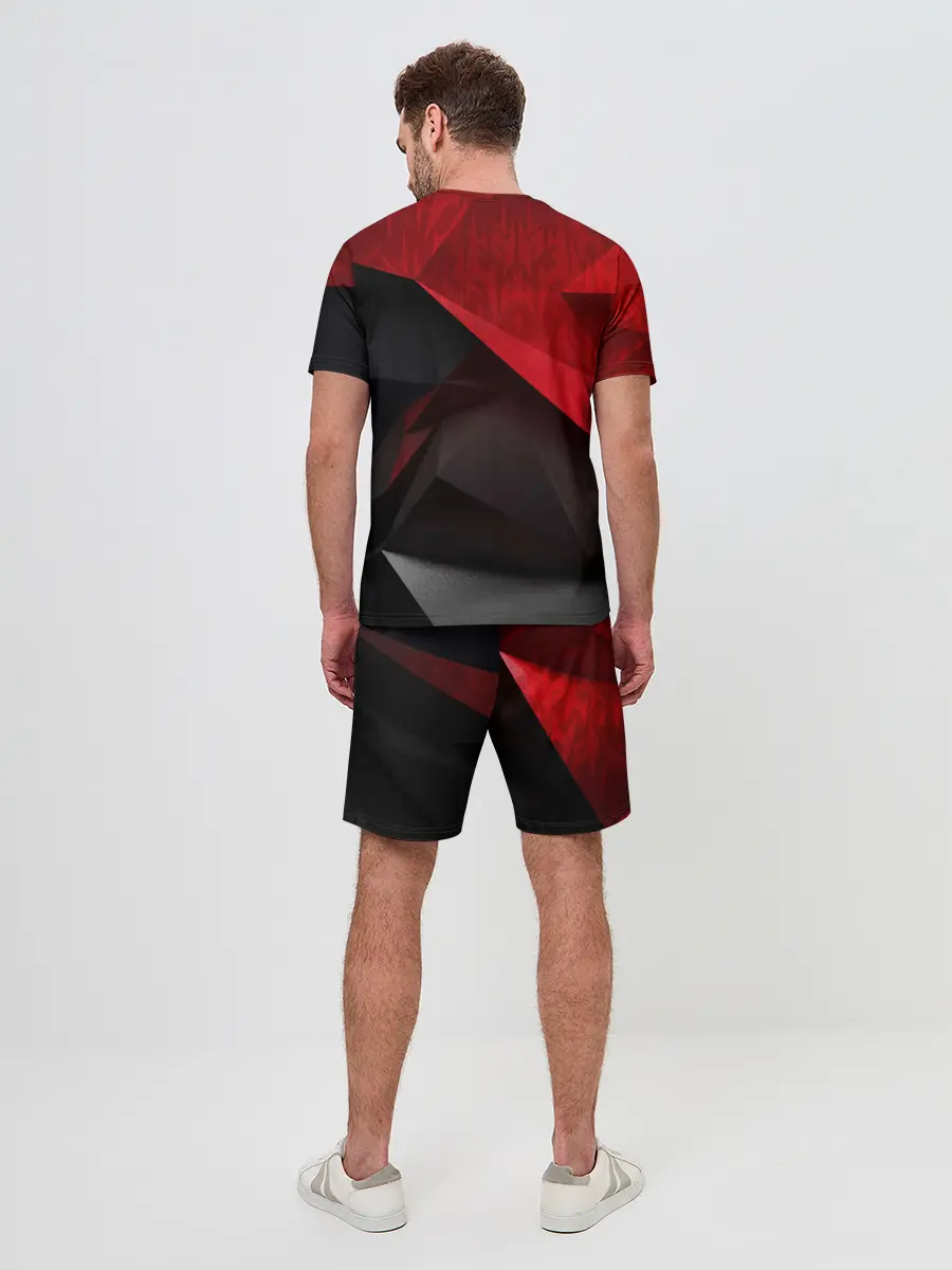 Мужской костюм с шортами / Red & Black