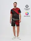 Мужской костюм с шортами / Red & Black