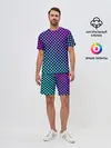 Мужской костюм с шортами / Checkerboard gradient
