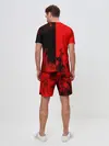 Мужской костюм с шортами / BLACK RED FIRE