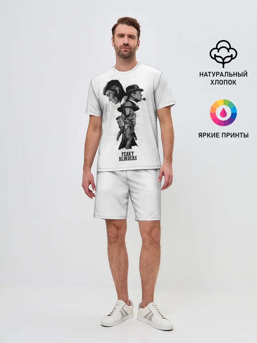 Мужской костюм с шортами / Острые козырьки