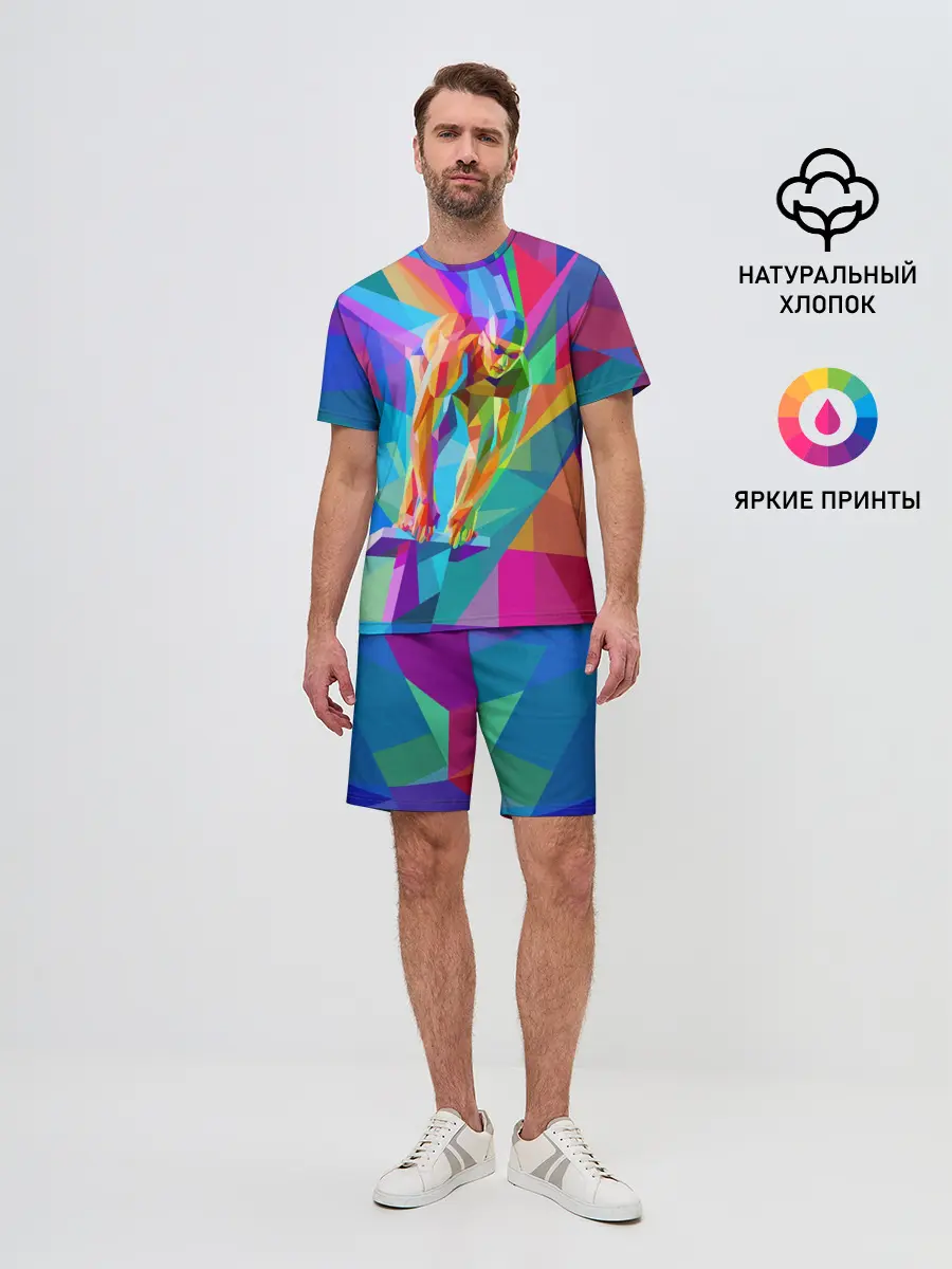 Мужской костюм с шортами / Пловец