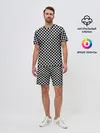 Мужской костюм с шортами / Checkerboard Color