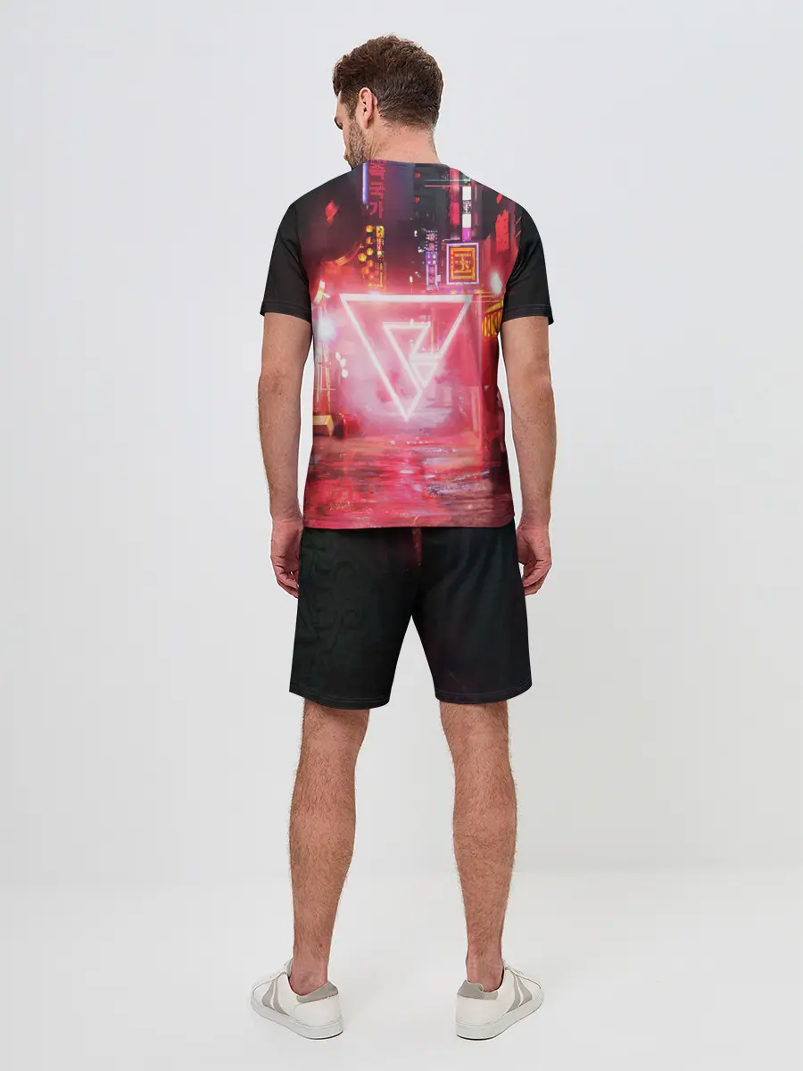 Мужской костюм с шортами / КИБЕР НЕОН