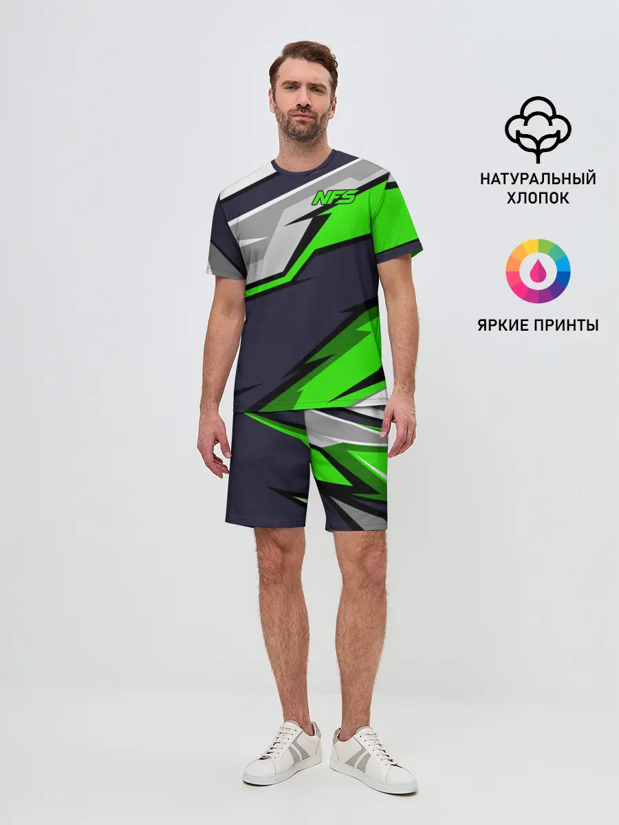 Мужской костюм с шортами / Need for Speed
