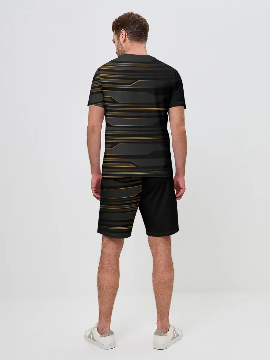 Мужской костюм с шортами / Futuristic technology lines