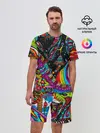 Мужской костюм с шортами / психоделика