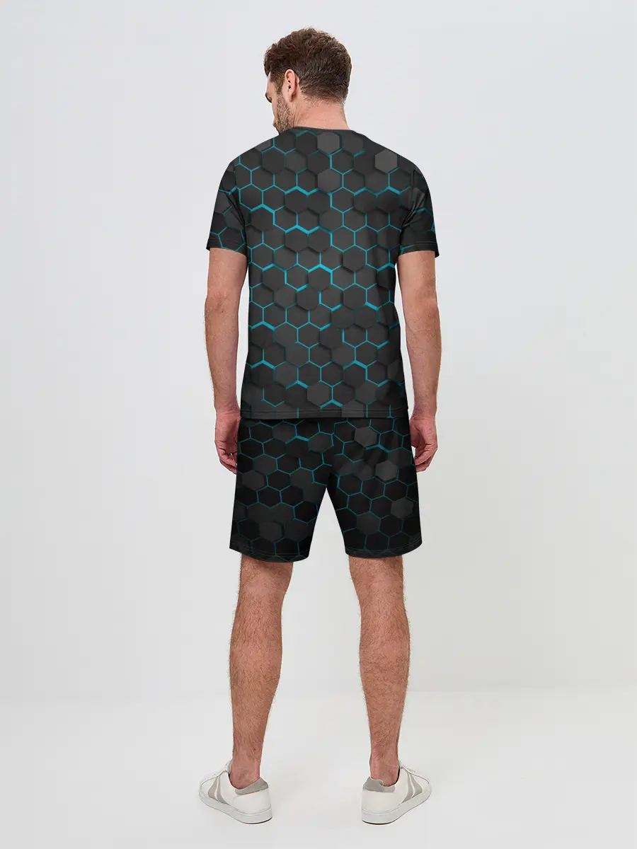 Мужской костюм с шортами / Turquoise Octagon
