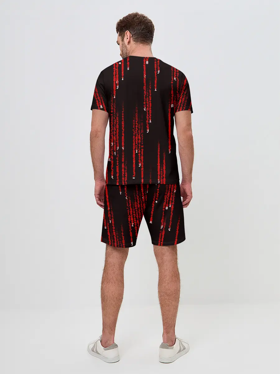 Мужской костюм с шортами / МАТРИЧНЫЙ КОД