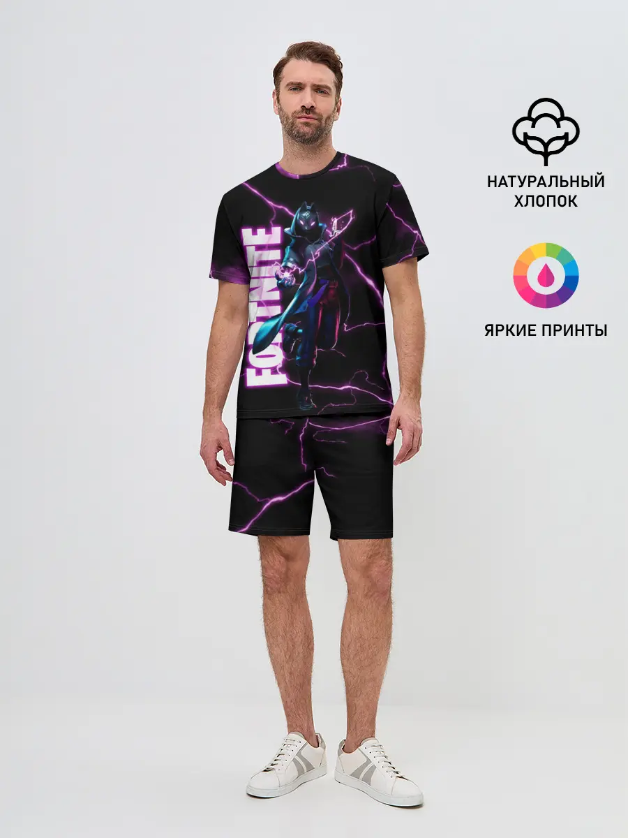 Мужской костюм с шортами / ТАНУКИ FORTNITE