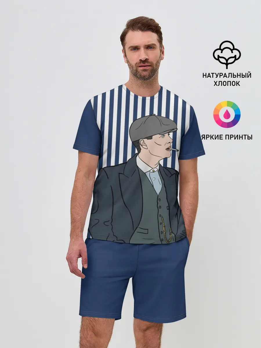 Мужской костюм с шортами / Острые козырьки