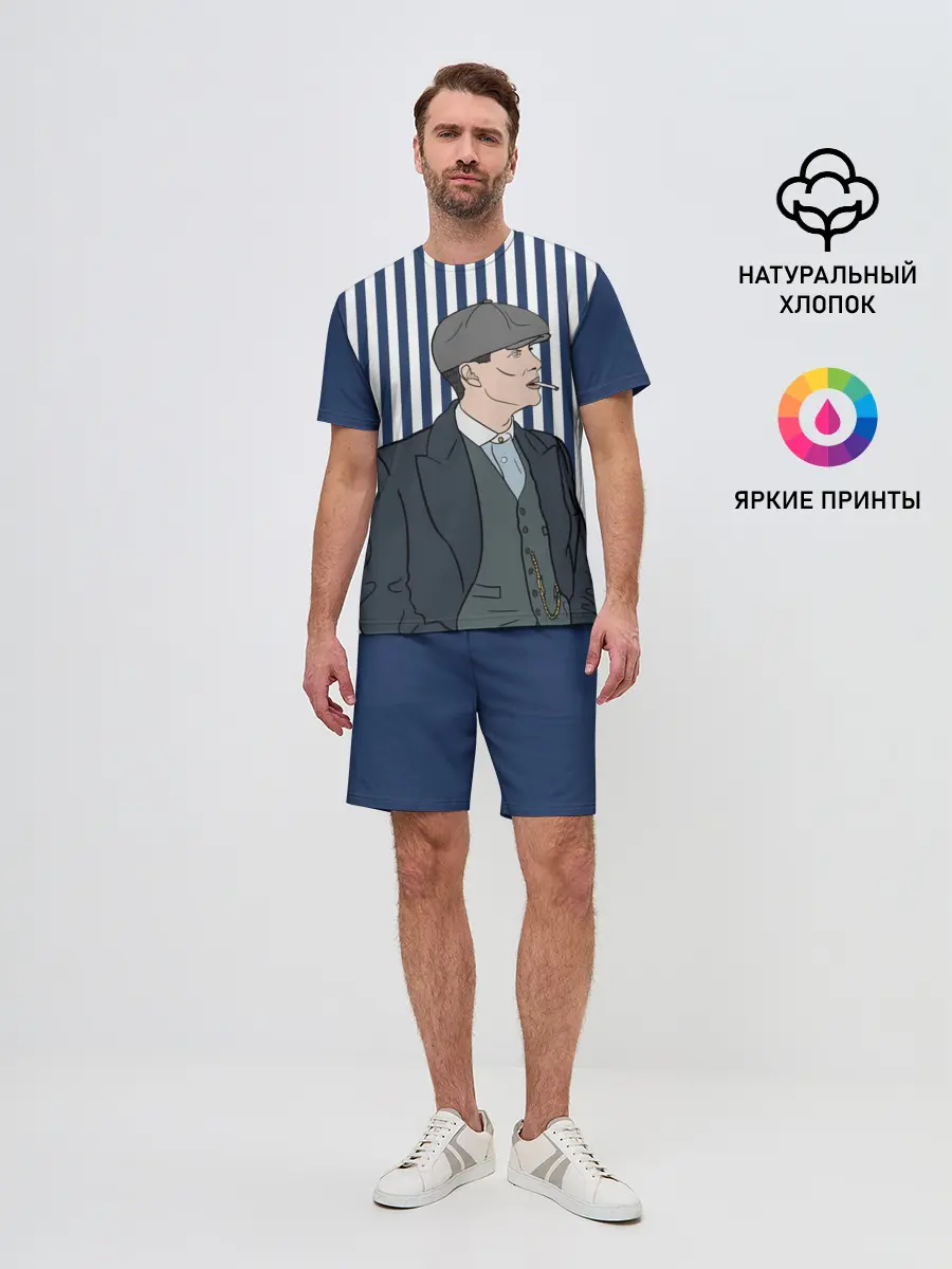 Мужской костюм с шортами / Острые козырьки