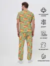 Мужская пижама с брюками / Овощи: Тыквы паттерн