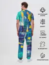 Мужская пижама с брюками / Краской по ткани