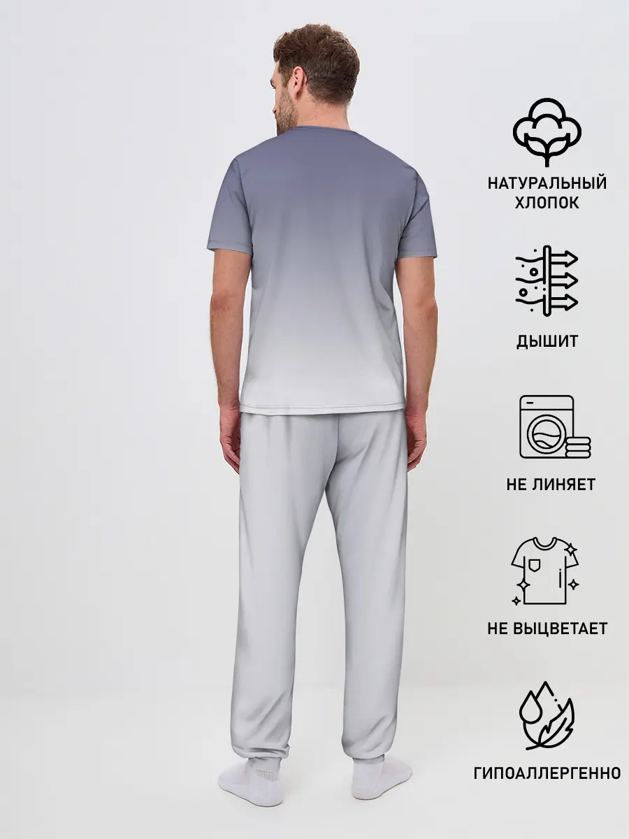 Мужская пижама с брюками / Ангус Янг чертик AC/DC