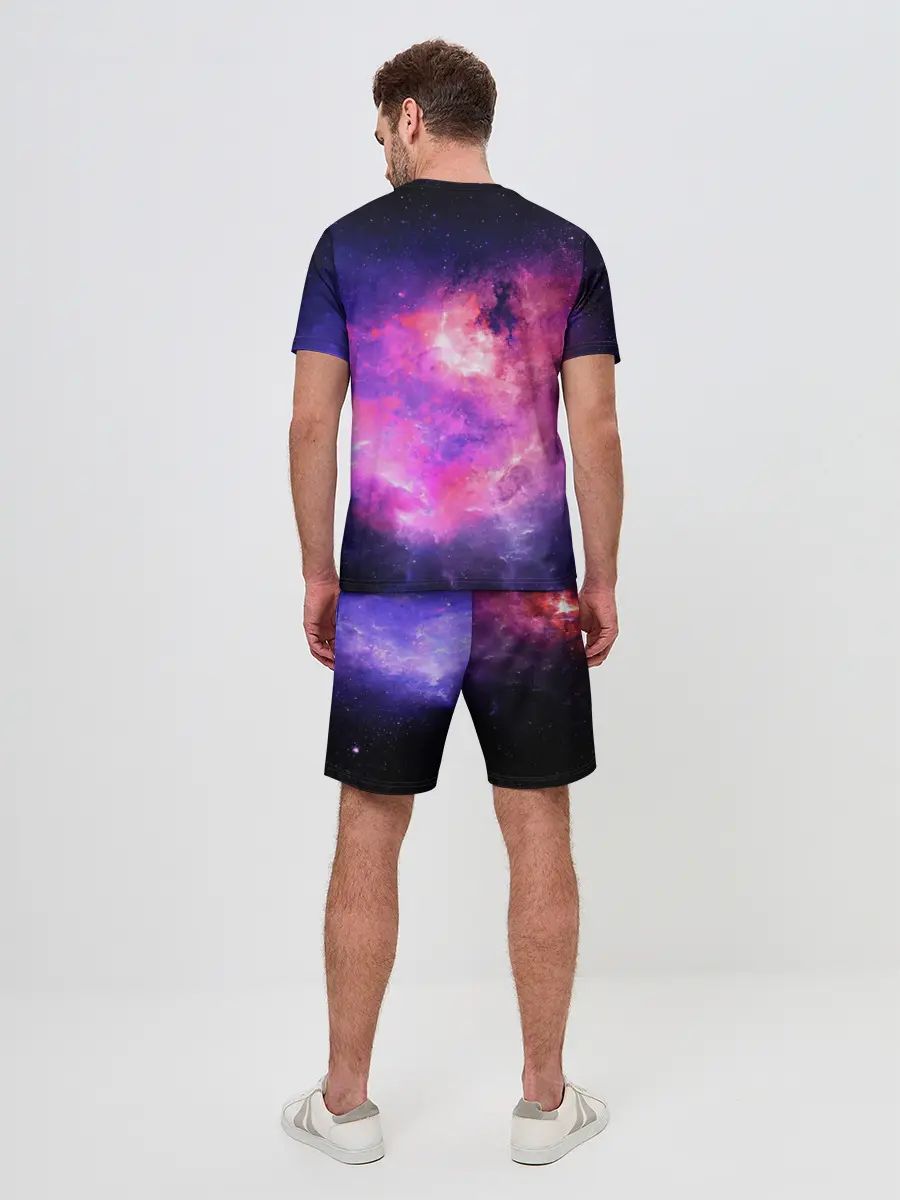 Мужской костюм с шортами / Космос