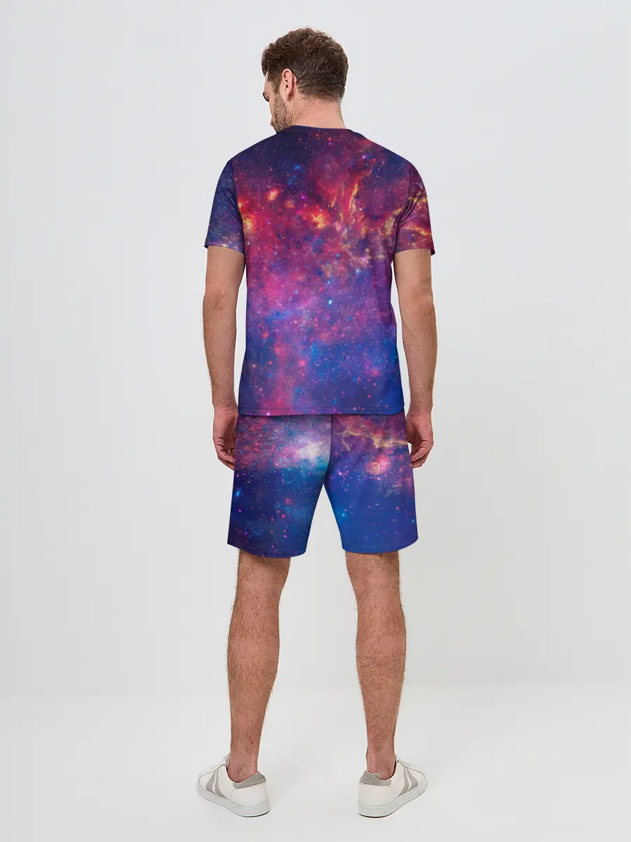Мужской костюм с шортами / Космос