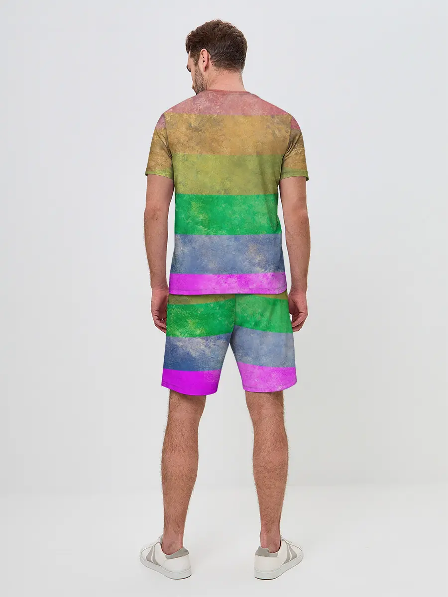 Мужской костюм с шортами / Радужный Ленин
