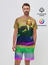 Мужской костюм с шортами / Радужный Ленин