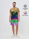 Мужской костюм с шортами / Радужный Ленин