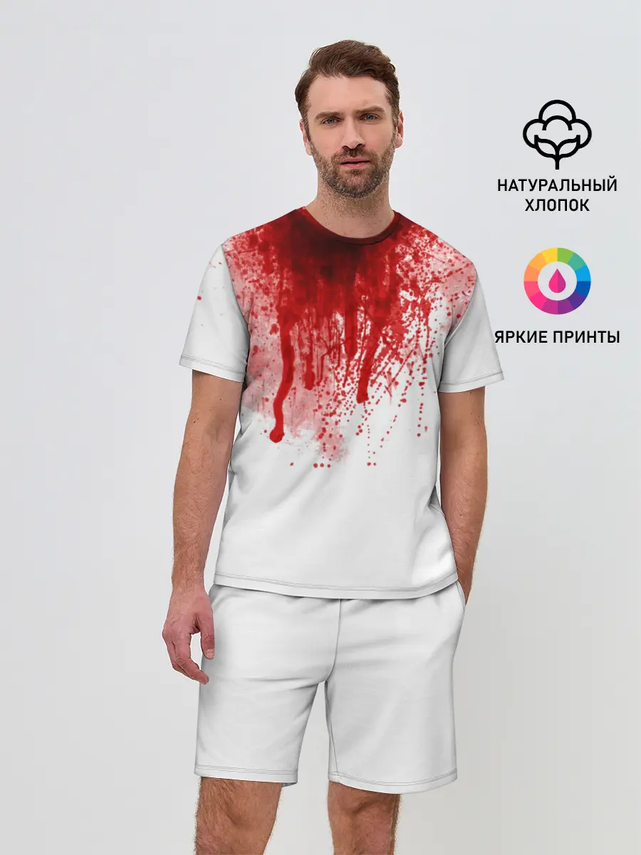 Мужской костюм с шортами / Кровь