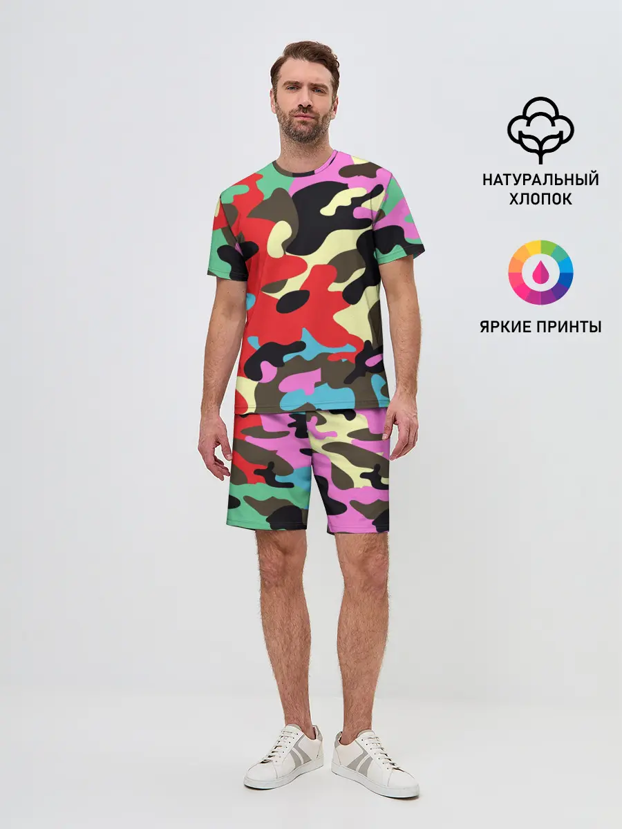 Мужской костюм с шортами / Камуфляж