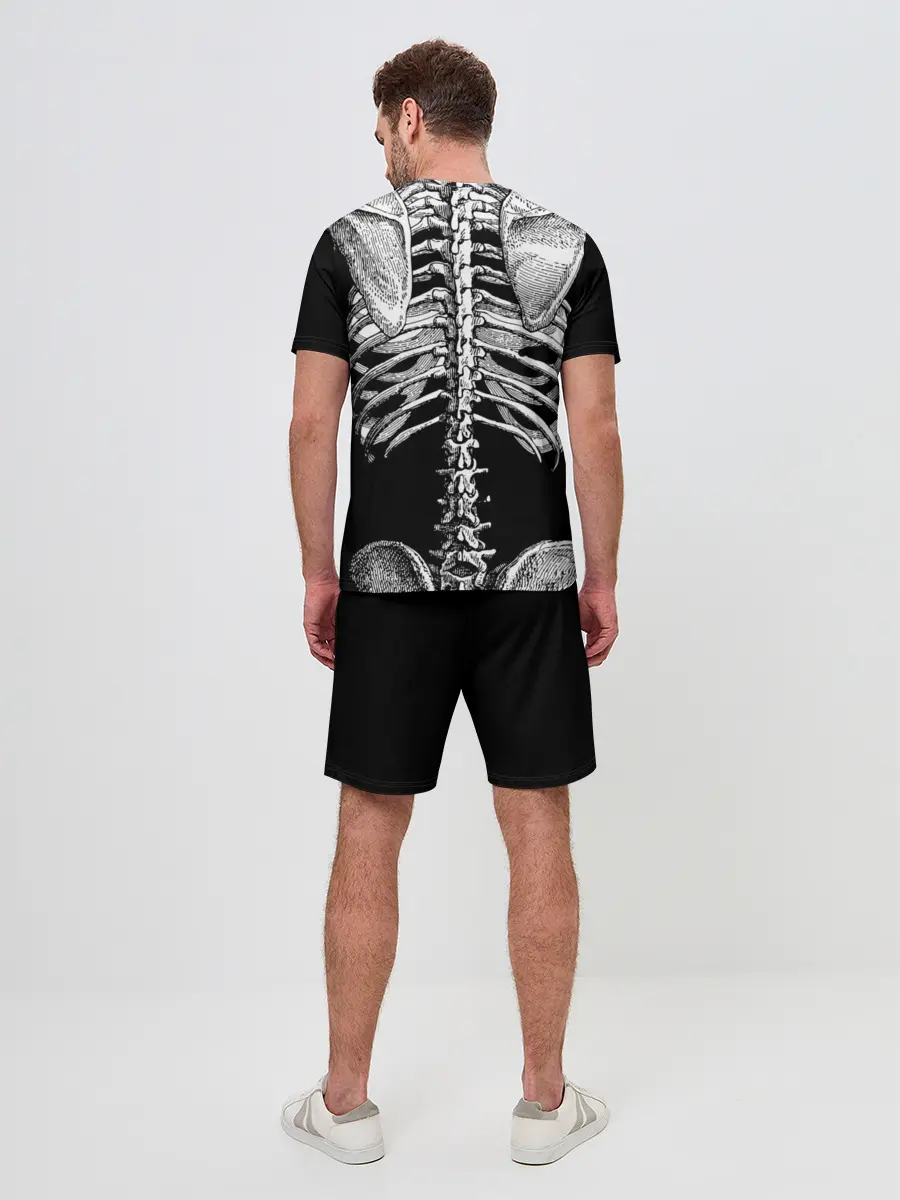 Мужской костюм с шортами / Скелет с сердцем