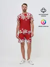 Мужской костюм с шортами / Снежинки