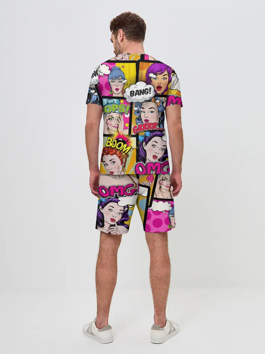 Мужской костюм с шортами / POP ART