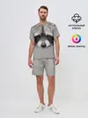 Мужской костюм с шортами / Енот