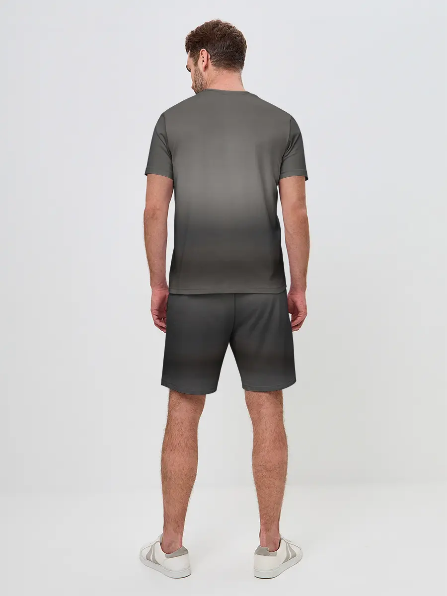 Мужской костюм с шортами / Мопс в кепке