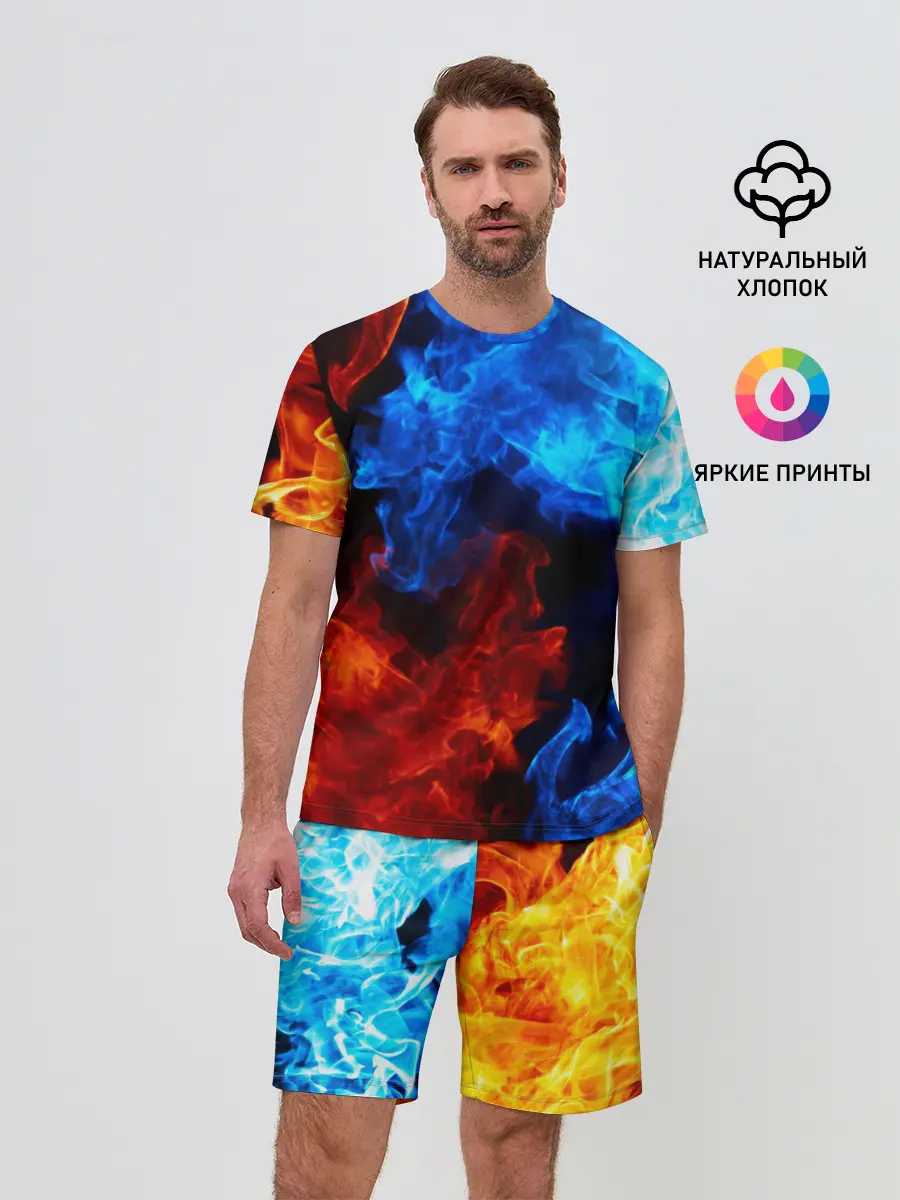 Мужской костюм с шортами / Битва огней