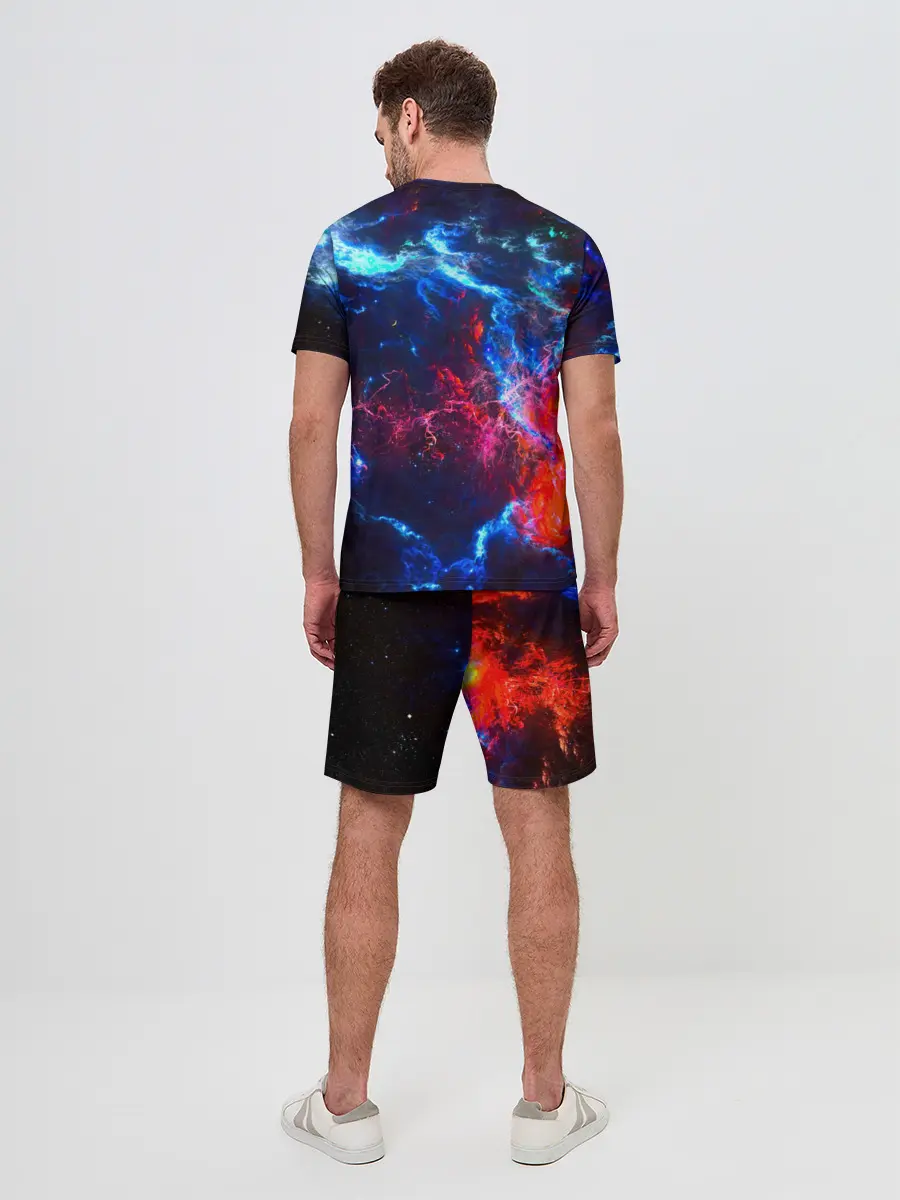Мужской костюм с шортами / Космос