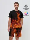 Мужской костюм с шортами / Огонь
