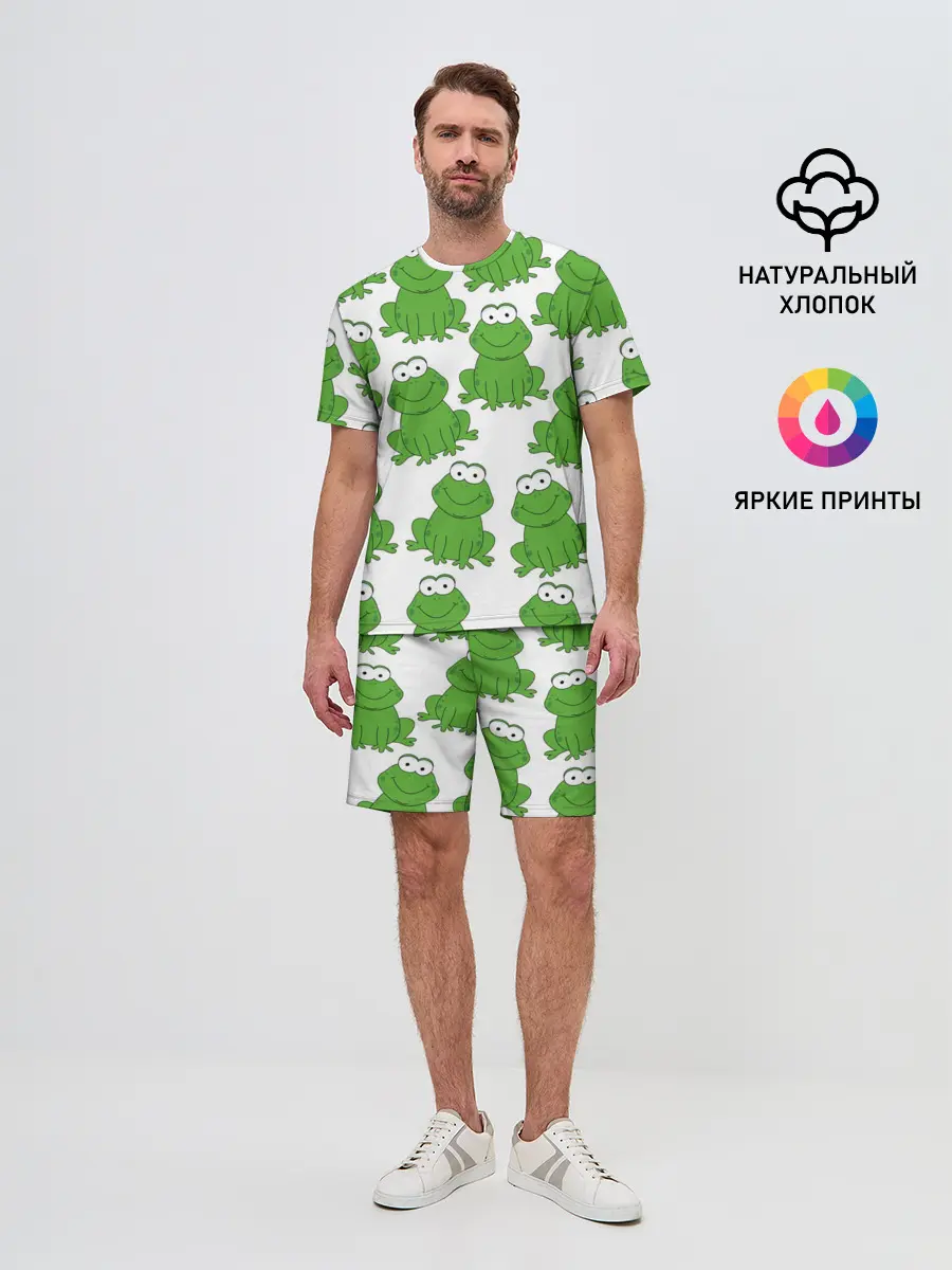 Мужской костюм с шортами / Лягушки
