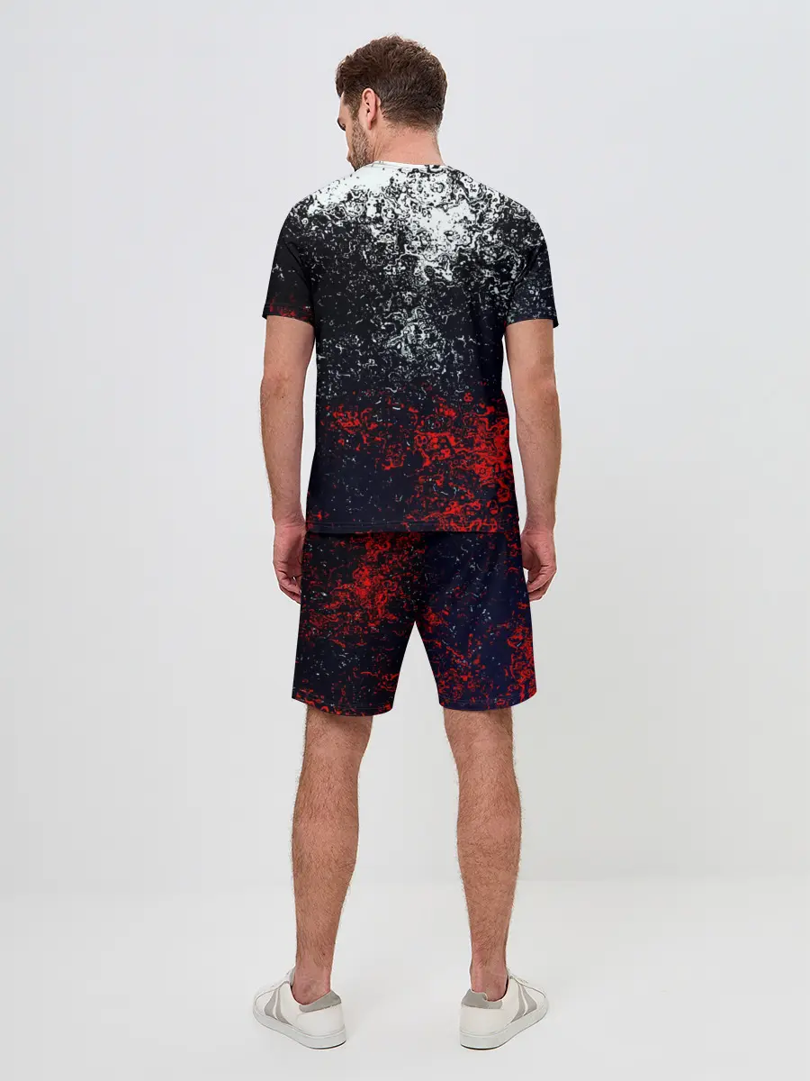 Мужской костюм с шортами / Брызги красок
