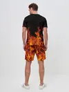 Мужской костюм с шортами / Огонь с искрами