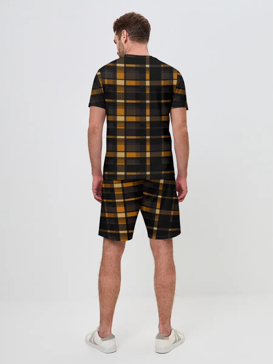 Мужской костюм с шортами / В клетку