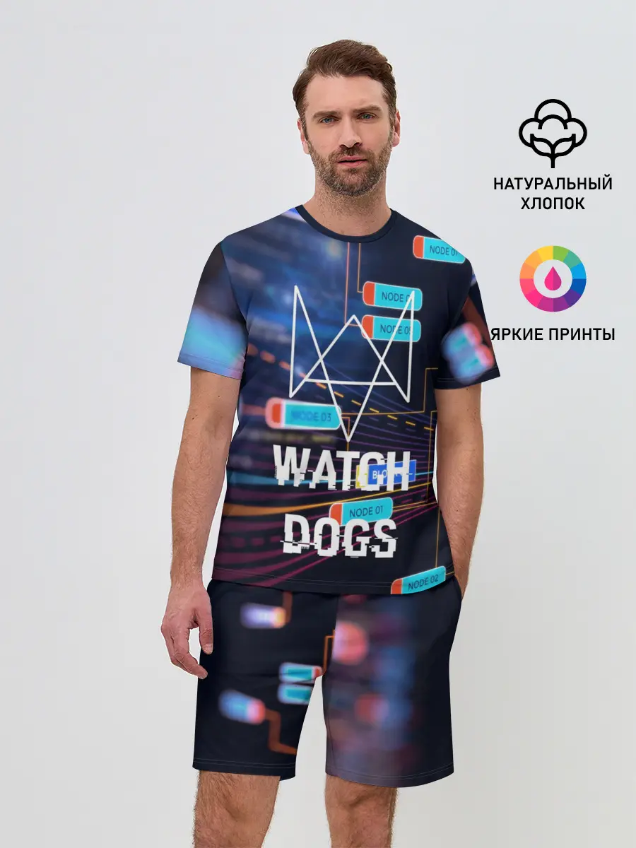 Мужской костюм с шортами / Watch Dogs