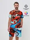 Мужской костюм с шортами / CS GO Hyper Beast