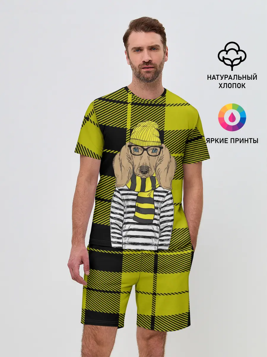 Мужской костюм с шортами / Такса Хипстер