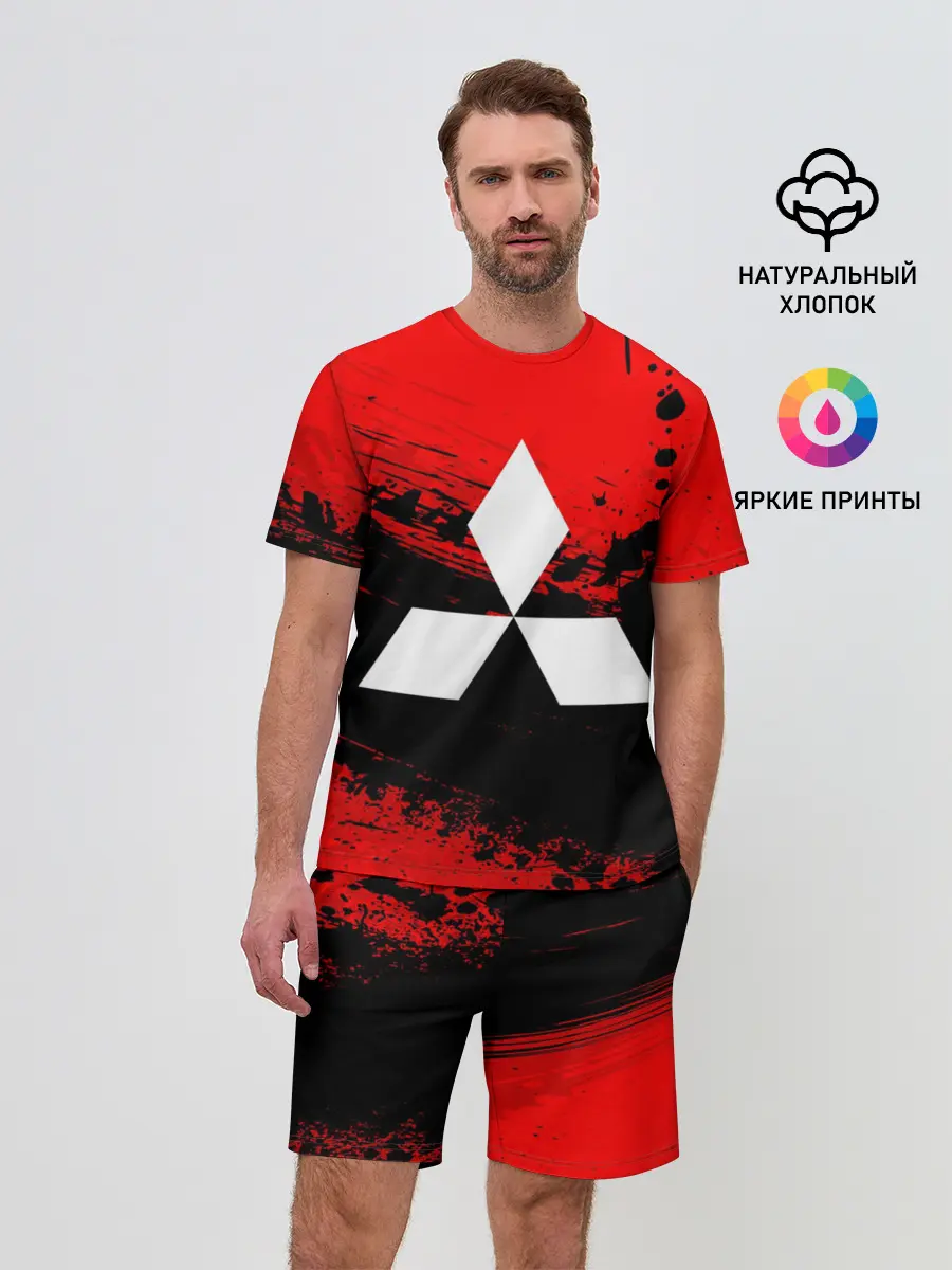 Мужской костюм с шортами / Mitsubishi sport