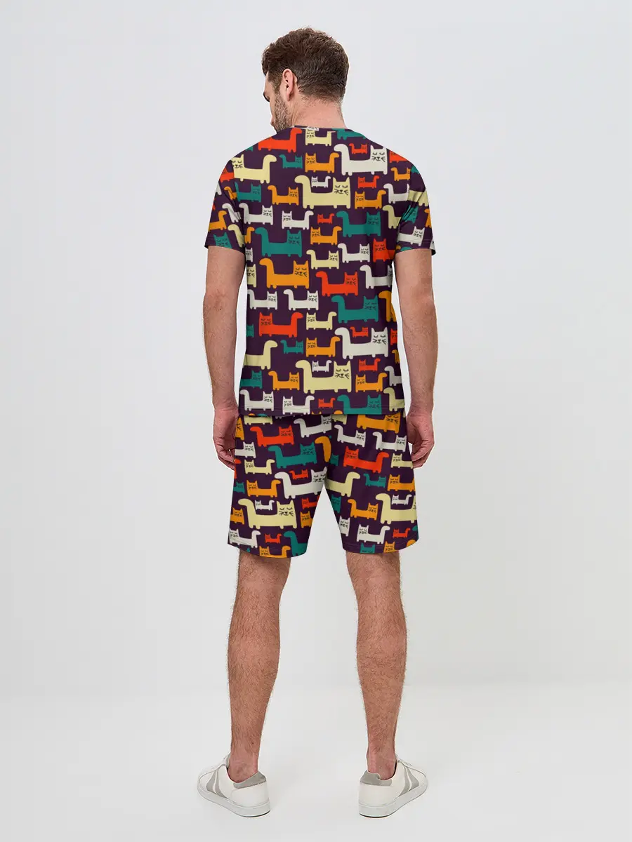 Мужской костюм с шортами / Найди чёрного кота