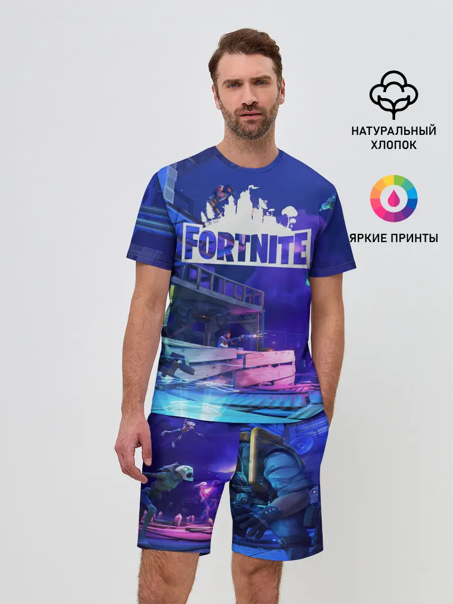 Мужской костюм с шортами / Fortnite